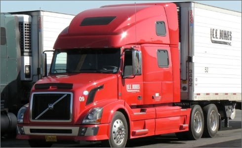 Red Semi front view