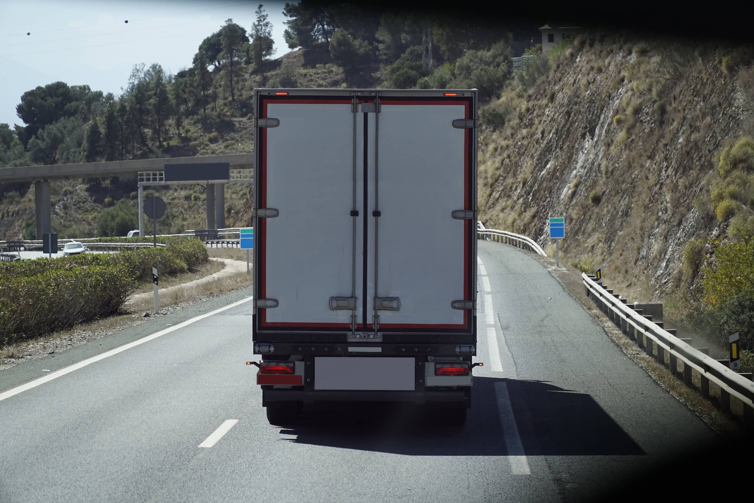 Truck on a highway